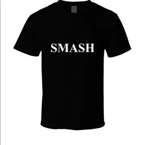 "SMASH" BLACK TSHIRT NEW MANY AVAILABLE SIZES